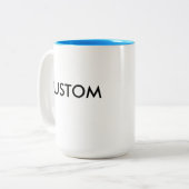 Kundenspezifischer Zwei-Ton große 15oz Tasse - (Vorderseite Links)