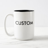 Kundenspezifischer Zwei-Ton große Tasse 15oz - (Links)