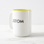 Kundenspezifischer Zwei-Ton große Tasse 15oz - (Vorderseite Links)