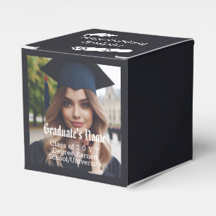 Kundenspezifisches Abschluss-Foto mit Cap und Dipl Geschenkschachtel