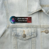 Kundenspezifisches Abzeichen für Metallnamen für M Namensschild (Beispiel)