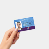 Kundenspezifisches Abzeichen mit Foto, Strichcode, Ausweis (Handheld)