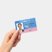 Kundenspezifisches Abzeichen mit Foto, Strichcode, Ausweis (Handheld)