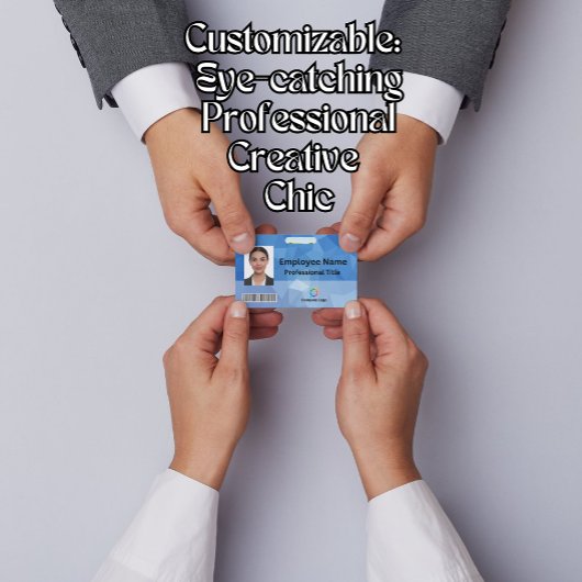 Kundenspezifisches Abzeichen mit Foto, Strichcode, Ausweis