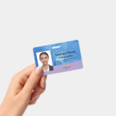 Kundenspezifisches Abzeichen mit Foto, Strichcode, Ausweis (Handheld)