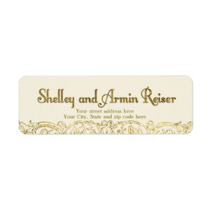 Kundenspezifisches Adressen-Etikett Shelley