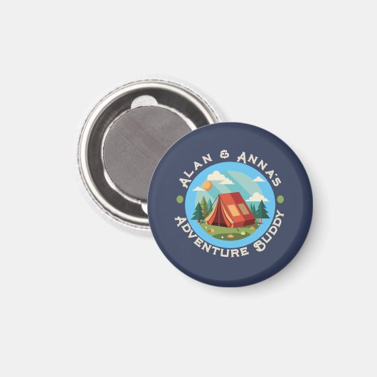 Kundenspezifisches Adventure Camp - Personalisiert Magnet (Vorderseite/Rückseite)