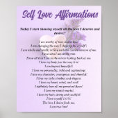 Kundenspezifisches Affirmations-Poster für die Lie Poster (Vorne)