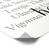 Kundenspezifisches Affirmative Poster (Ecke)