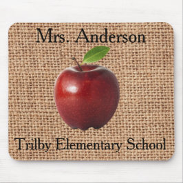Kundenspezifisches Apple u. Jutefaser-Lehrer Mousepad