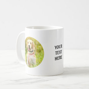 Kundenspezifisches Auto-rundes Foto und Text Kaffeetasse