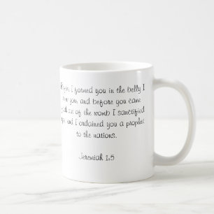 Kundenspezifisches Baby-Bibel-Vers-Foto Kaffeetasse