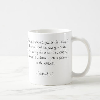 Kundenspezifisches Baby-Bibel-Vers-Foto Kaffeetasse