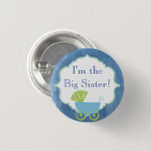 Kundenspezifisches Baby-Duschen-Party bin ich der Button (Vorne & Hinten)