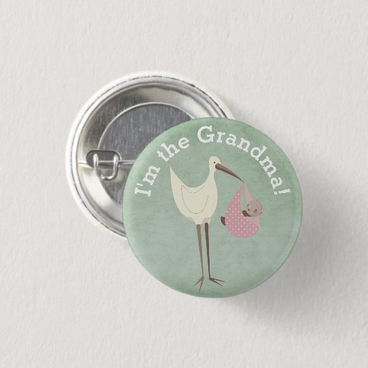 Kundenspezifisches Baby-Duschen-Party bin ich der Button (Vorne & Hinten)