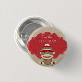 Kundenspezifisches Baby-Duschen-Party bin ich der Button (Vorne & Hinten)