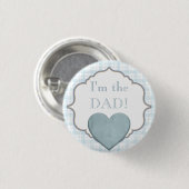 Kundenspezifisches Baby-Duschen-Party bin ich der Button (Vorne & Hinten)