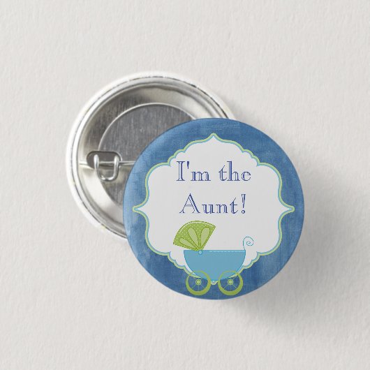 Kundenspezifisches Baby-Duschen-Party bin ich die Button (Vorne & Hinten)