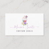 kundenspezifisches Backgeschäft mit elegantem Skri Visitenkarte (Vorderseite)