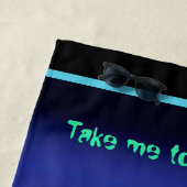 Kundenspezifisches Badetuch alien nehmen mich (Beispiel)