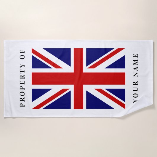 Kundenspezifisches Badetuch der britischen (Vorderseite)