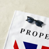 Kundenspezifisches Badetuch der britischen (Beispiel)