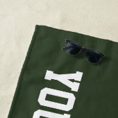 Kundenspezifisches Badetuchgeschenk für Strandtuch (Beispiel)