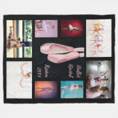 Kundenspezifisches Ballett-Schuh-Foto Fleecedecke (Vorderseite (Horizontal))