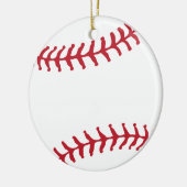 Kundenspezifisches Baseball-Geschenk für Sportteam Keramik Ornament (Links)