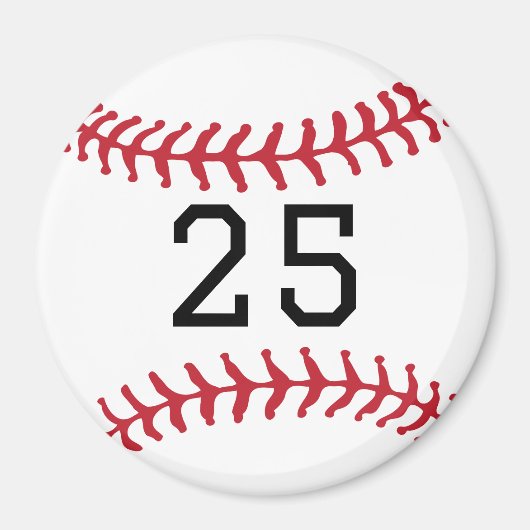 Kundenspezifisches Baseball-Geschenk für Sportteam Magnet (Vorne)