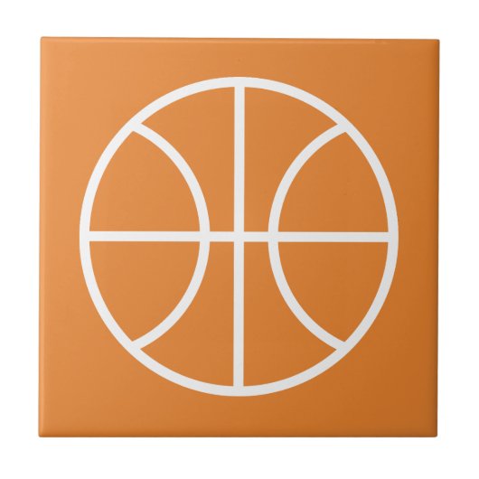 Kundenspezifisches Basketballlogo Fliese (Vorderseite)