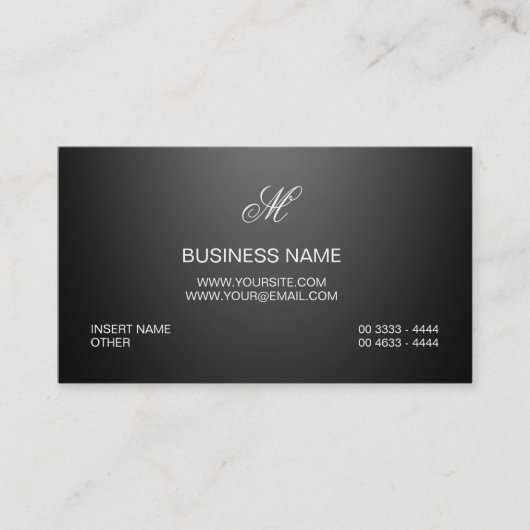 Kundenspezifisches berufliches Logo-elegantes Luxe Visitenkarte (Vorderseite)