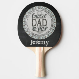 Kundenspezifisches bestes Vaterüberhaupt Ping Pong Tischtennis Schläger