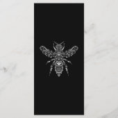 Kundenspezifisches Bienenhaus-Honig-Menü Menükarte (Rückseite)