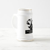 Kundenspezifisches Bier Stein Bierglas (Vorderseite Links)