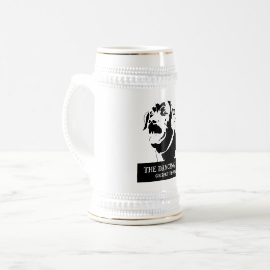 Kundenspezifisches Bier Stein Bierglas (Vorderseite Links)