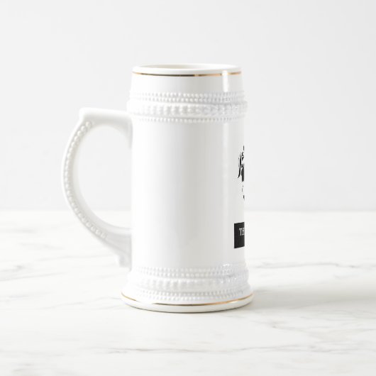 Kundenspezifisches Bier Stein Bierglas (Links)