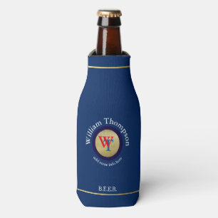kundenspezifisches Biermonogramm (Name & Initialen Flaschenkühler