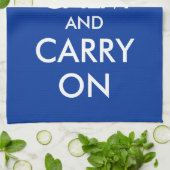 Kundenspezifisches blaues Küchentuch | behalten (Gefaltet)