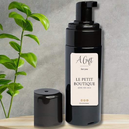 Kundenspezifisches Blush-Firmenname-Sanitizer-Labe Adressaufkleber