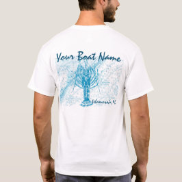 Kundenspezifisches Boots-Namen-stacheliger T-Shirt