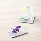 Kundenspezifisches Braut-und Bräutigam-Andenken Getränkeuntersetzer (Rechte Seite)