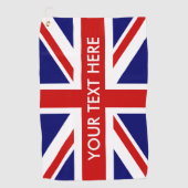 Kundenspezifisches britisches golfhandtuch (Vorderseite)