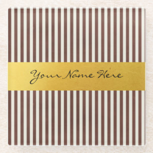 Kundenspezifisches Brown u. vertikale Glasuntersetzer