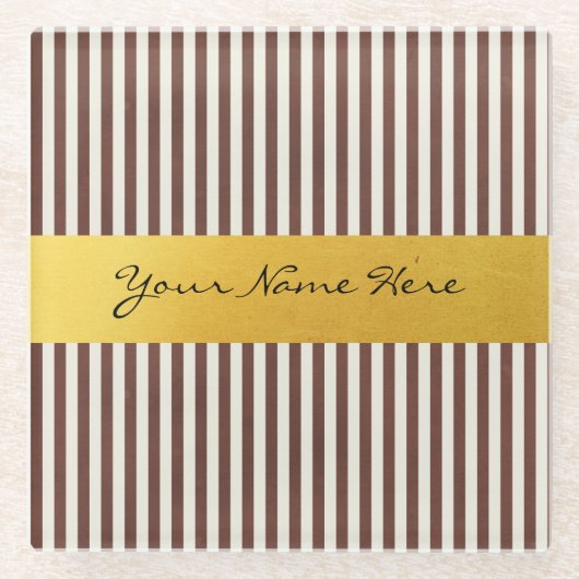 Kundenspezifisches Brown u. vertikale Glasuntersetzer (Vorderseite)