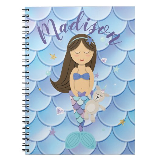 Kundenspezifisches brünettes kleines notizblock (Vorderseite)