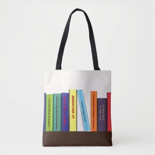 Kundenspezifisches Buch betitelt Bücherregal Tasche (Vorderseite)