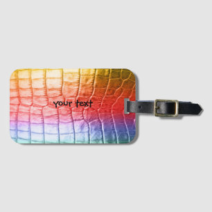 kundenspezifisches buntes Leder Gepäckanhänger