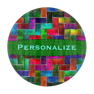 Kundenspezifisches buntes schneidebrett