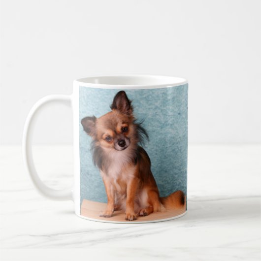 Kundenspezifisches Chihuahua-HundeFoto Kaffeetasse (Links)